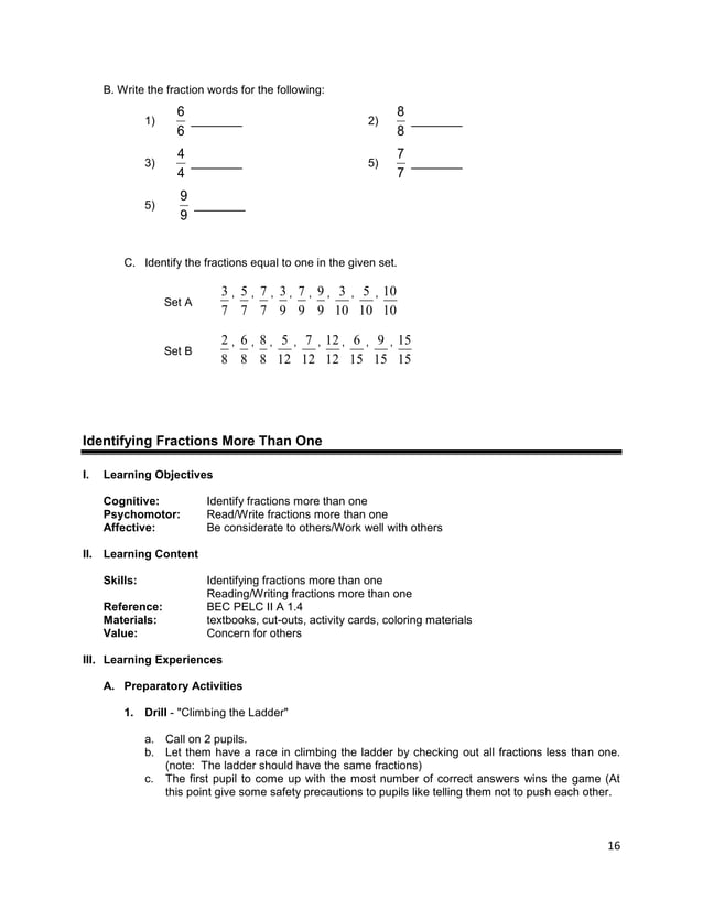 Lesson guide gr. 3 chapter ii -rational numbers, fractions v1.0