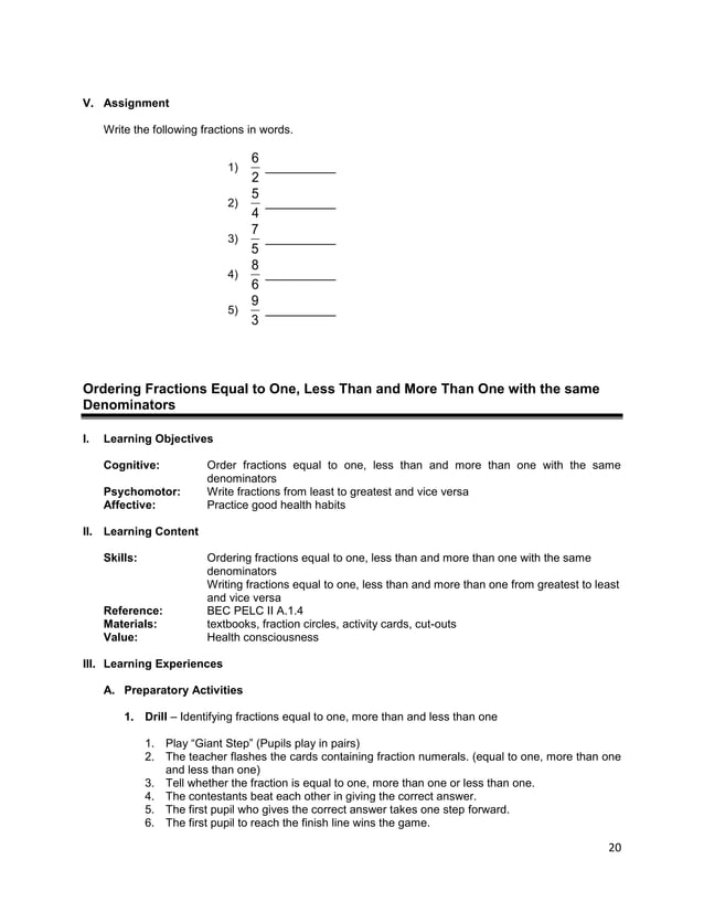 Lesson guide gr. 3 chapter ii -rational numbers, fractions v1.0