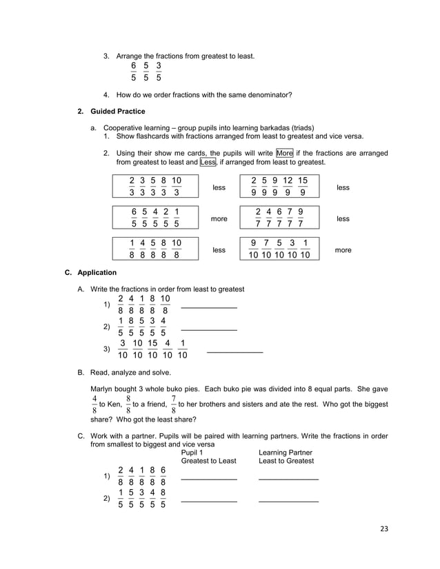 Lesson guide gr. 3 chapter ii -rational numbers, fractions v1.0