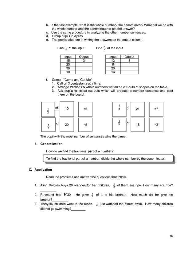Lesson guide gr. 3 chapter ii -rational numbers, fractions v1.0