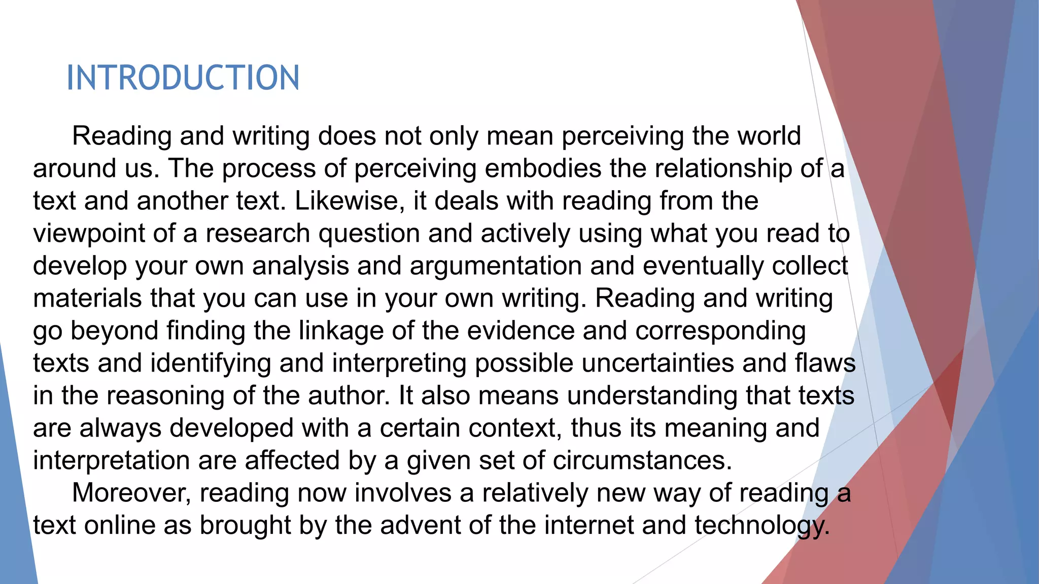 Lesson hypertext and intertext PPT