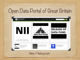 Open Data Portal of USA
https://www.data.gov/
