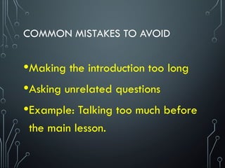 Project Introduction Slide Slide Example lesson introduction for Teachers presentation | PPTX