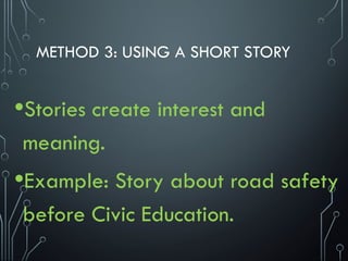 lesson introduction for Teachers presentation | PPTX