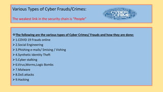 Lesson iv on fraud awareness (cyber frauds) | PPTX