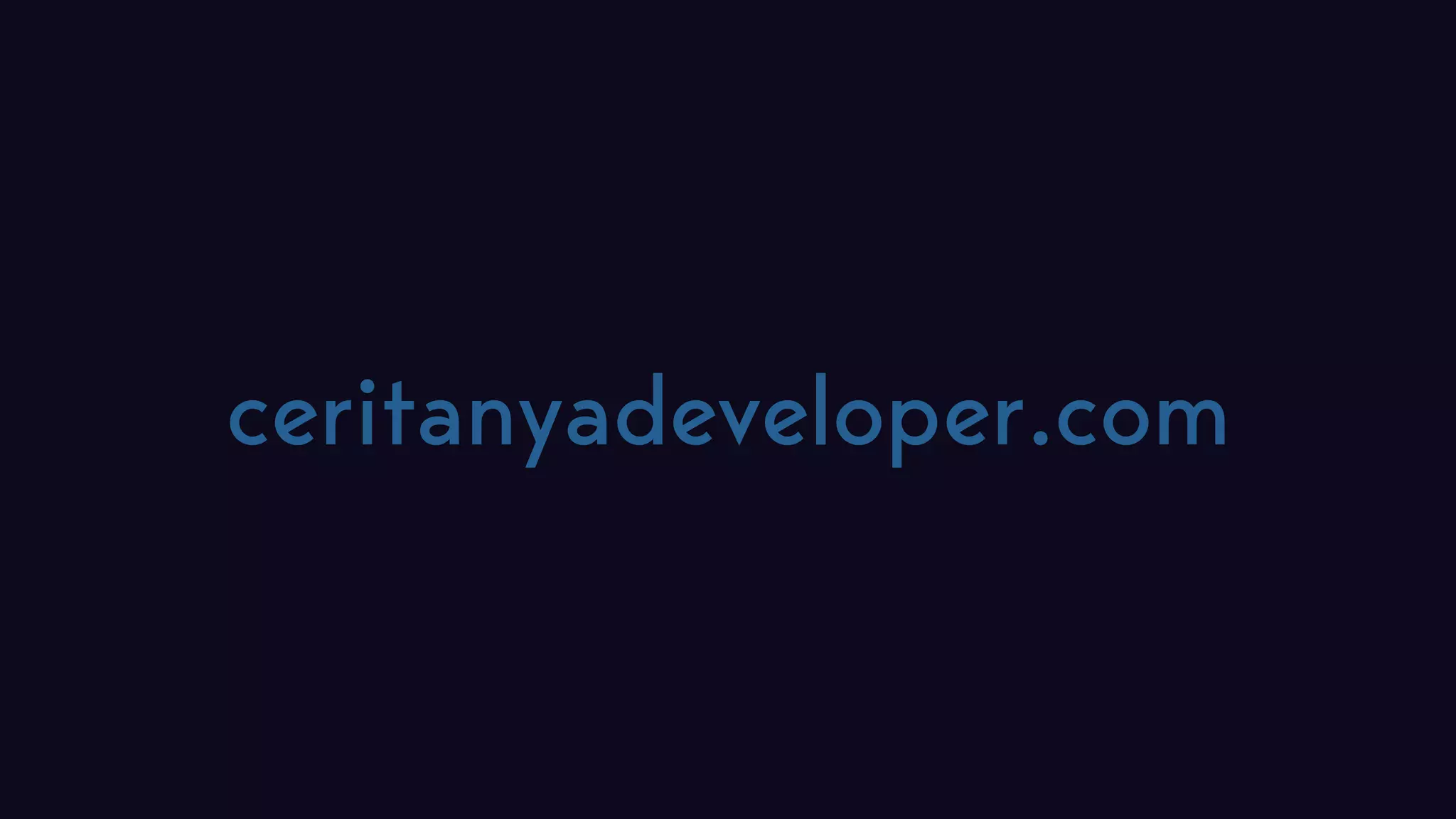 ceritanyadeveloper.com 
