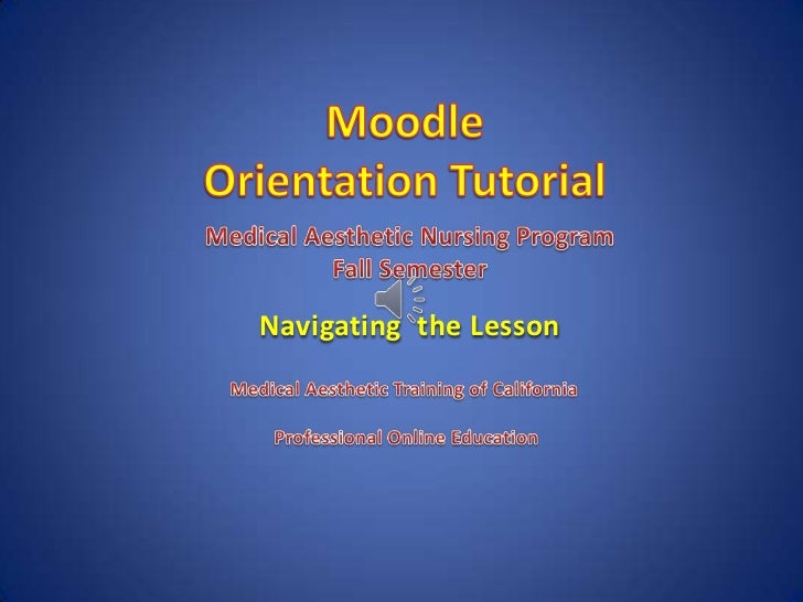 Lesson navigation tutorial