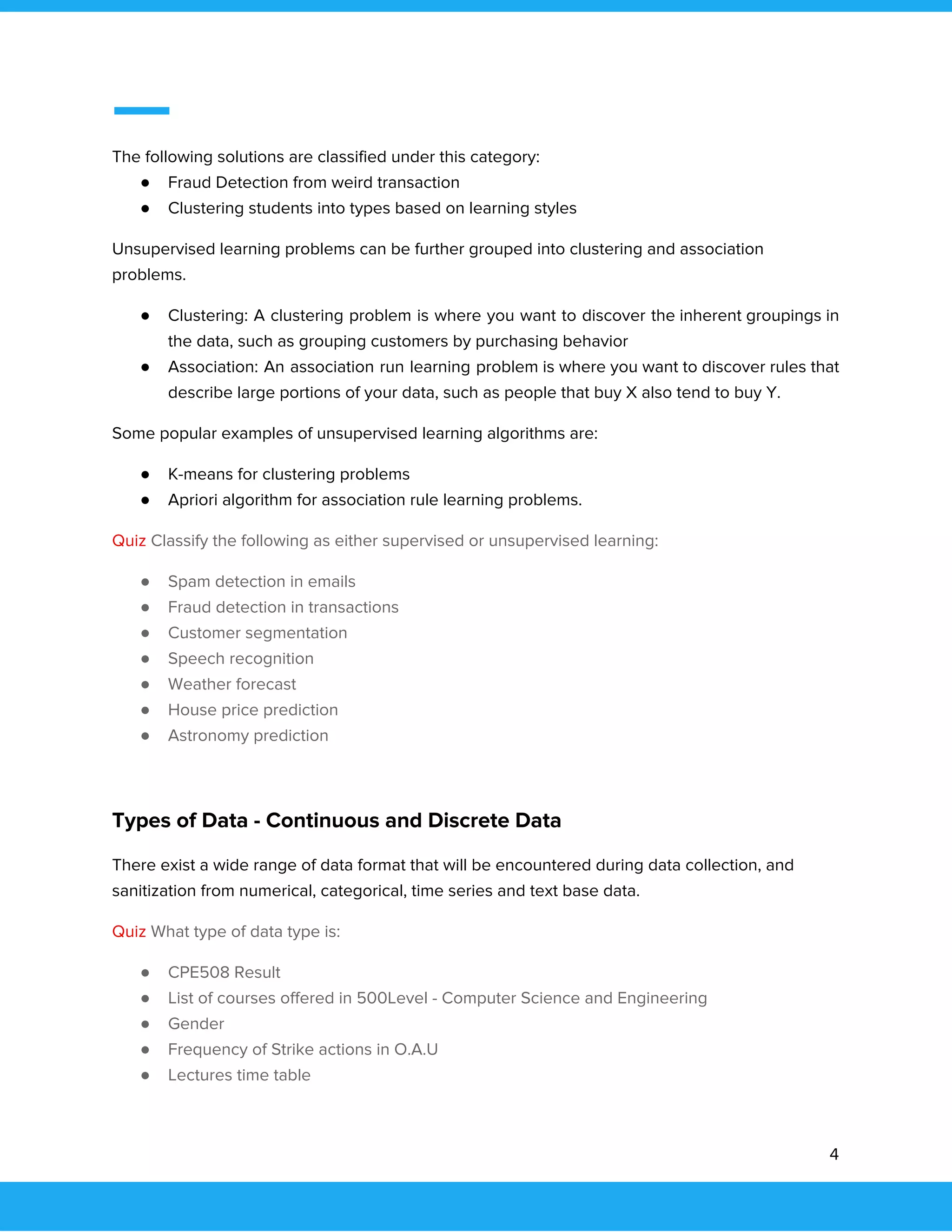 Introduction to machine learning | PDF