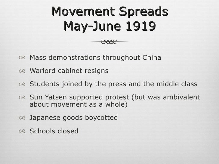 lesson outline the may 4th movement lesson outline