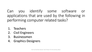 Lesson 2: Performing Computer Operations | PDF