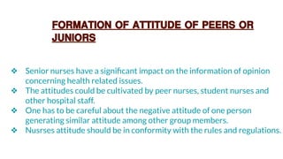 Nursing implications in attitude | PDF