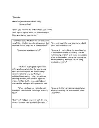 Detailed Lesson Plan English Math Science Filipino