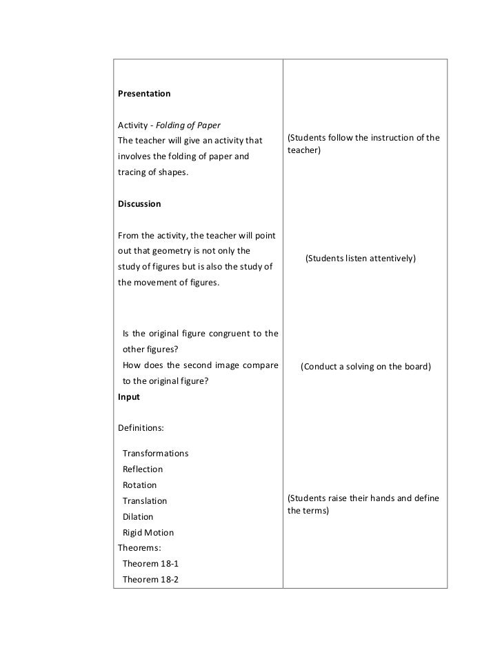 What is a detailed lesson plan?