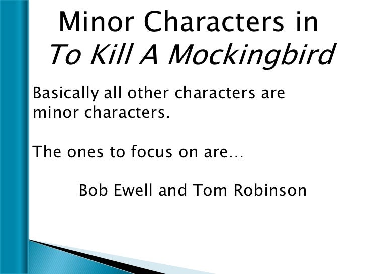 minor characters in to kill a mockingbird