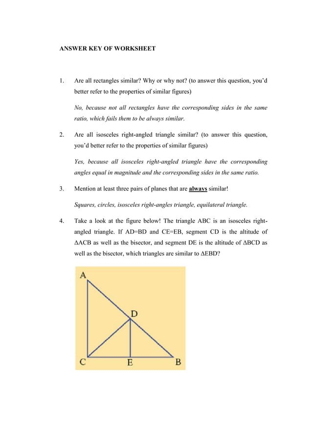 Lesson plan Congruence and Similarity