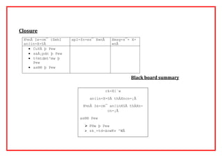 Closure 
Black board summary 
X½nÂ Ie-cm¯ {ZmhI 
an{in-X-§Ä 
apI-fn-es¯ X«nÂ Xmsg-s¯- X- 
«nÂ 
 CuYÀ þ Pew 
 saÀ¡pdn þ Pew 
 t¢mtdmt^mw þ 
Pew 
 as®® þ Pew 
ck-X{´w 
an{in-X-§Ä thÀXncn-¡Â 
X½nÂ Ie-cm¯ an{inX§Ä thÀXn-cn-¡ 
Â 
as®® Pew 
 F®w þ Pew 
 sk¸-td-äowKv ^WÂ 
 
