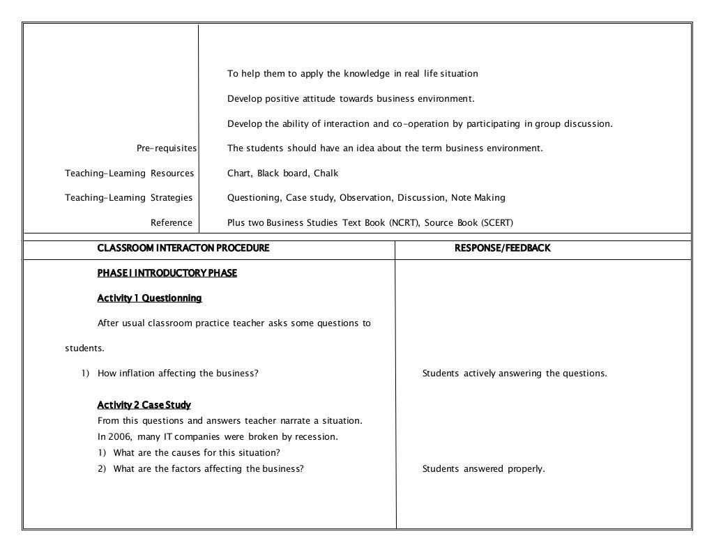 Lesson Plan Lesson Plan