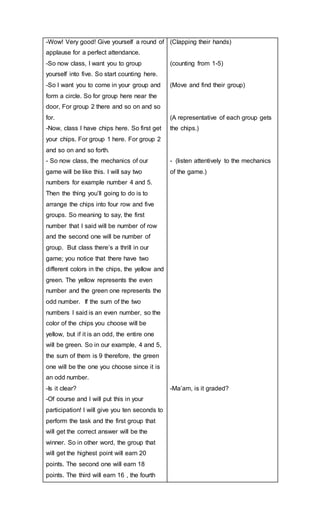 Deductive Lesson Plan Example Detailed Lesson plan of Product Rule for Exponent Using the Deductive ...