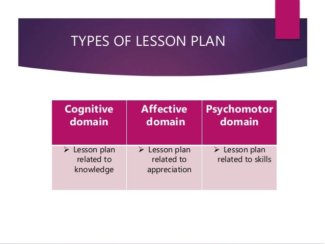 lesson plan nursing education types of lesson plans format