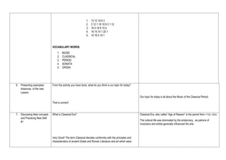 Lesson Plan.docx123 MUSIC Grade 9. The Music of Classical Period | DOCX