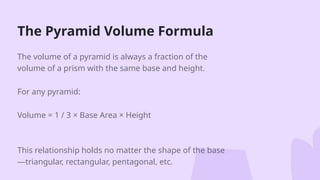 Lesson plan_ . explore inductively the volume of pyramids other than ...