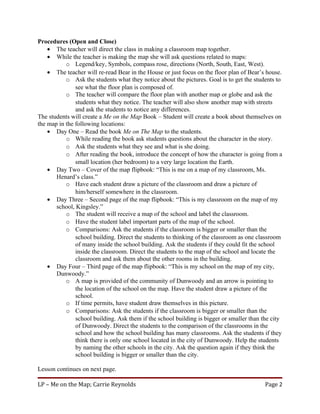 Lesson plan - Me on the Map | DOC