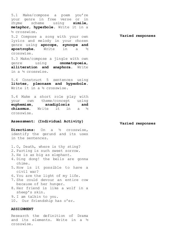Lesson Plan Figuresofspeech