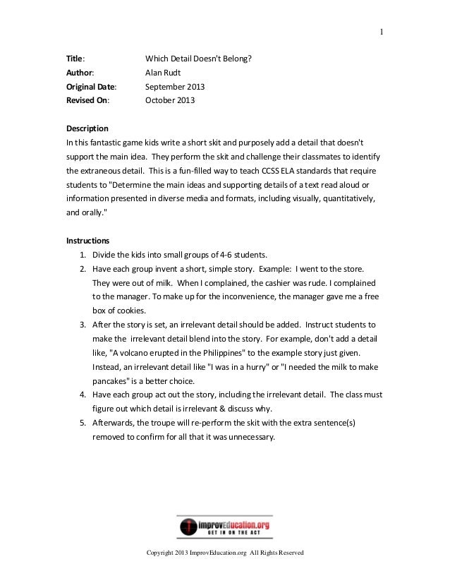 wallpapers How To Write A Skit Lesson Plan slideshare