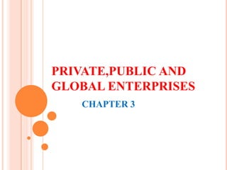 Private,public, and Global enterprises | PDF