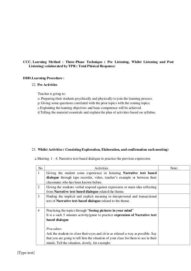 Lesson plan 1.1 and 1.2