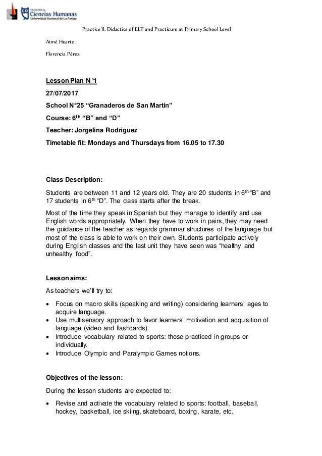 lesson plan 1 sports and hobbies lesson plan com