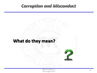 What do they mean?
Mod 2 Lesson 2.1
Rev: August 2017
43
 