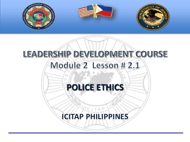 Lesson Plan 2 1 Police Ethics Lesson Plan 2 1 Police Ethics