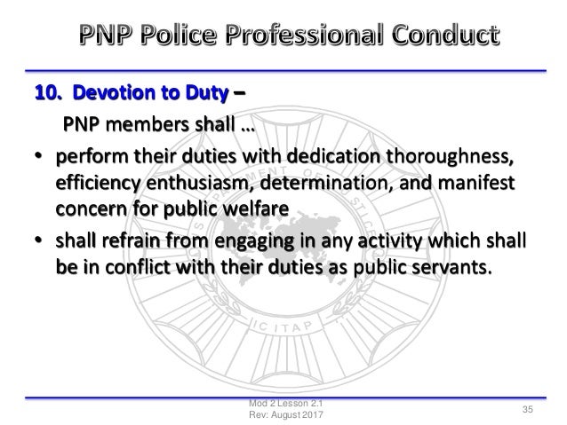 Lesson Plan 2 1 Police Ethics