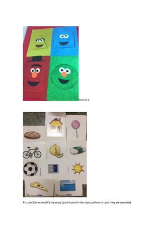 Picture 2
Picture 3 to exemplifythe story ( just4 used inthe story,othersincase theyare needed)
 