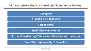 Lesson plan 3.2 community policing | PPTX