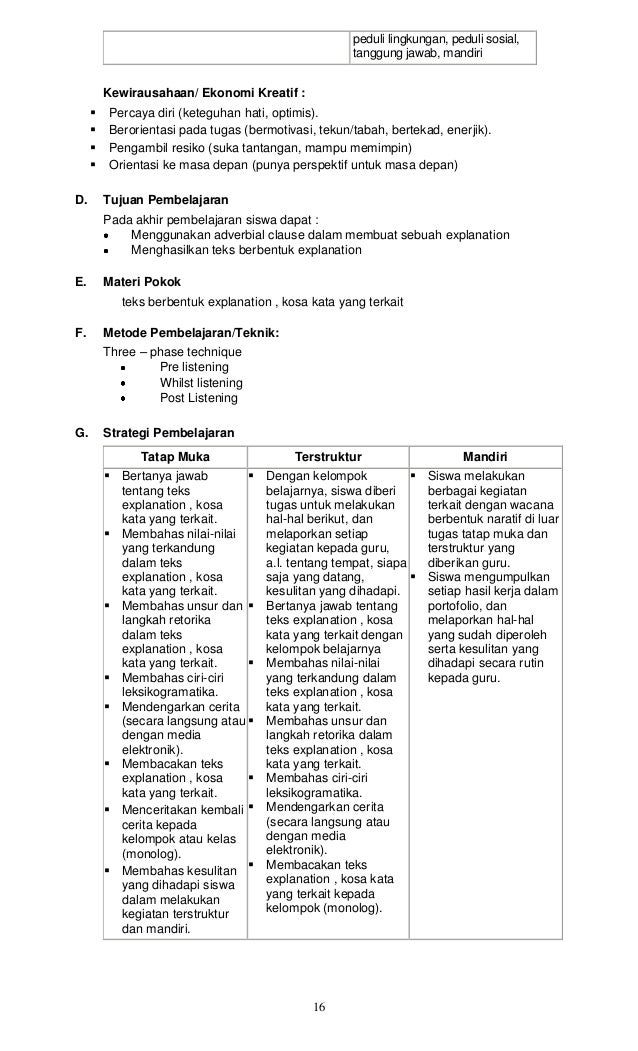 Lesson plan 3 sampel rpp b.inggris sma berkarakter kls xii 