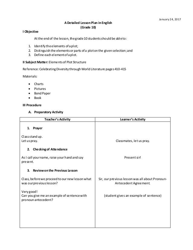 Aldie Detailed Lesson Plans Part 2 - 