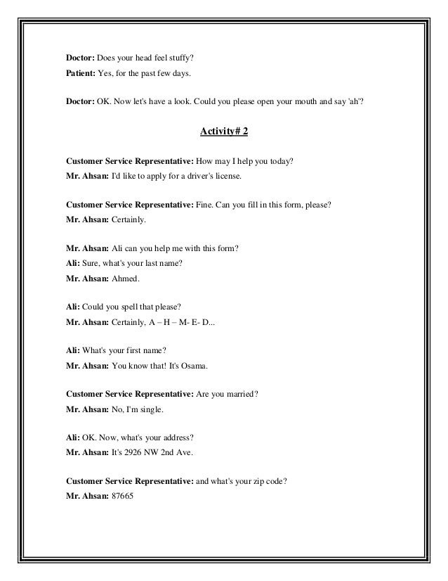 Lesson Plan For Speaking Skills