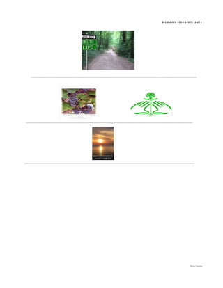 RELIGIOUS EDUCATION ESO 1




       ...................................................................................................................................................................................




  ....................................................................................................................................................................................




........................................................................................................................................................................................




                                                                                                                                                                                   María Quintas
 