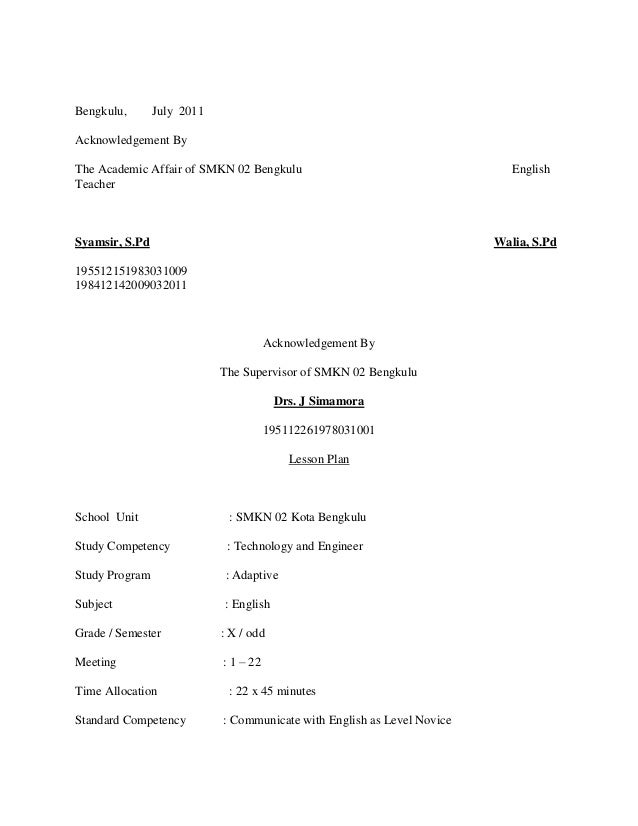 english smk for grade x smk for x Lesson grade plan