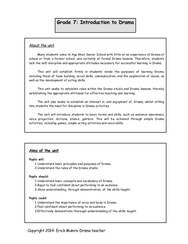 lesson plan for year 7