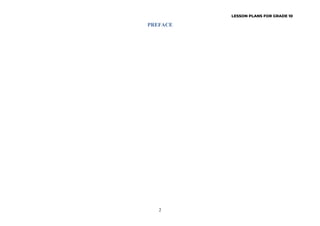 Lessani P Comprehensive Grade 10 English Lesson Plans on Furniture and ...