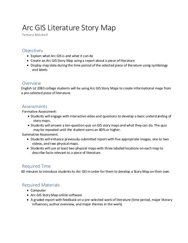 Arc GIS Literature Story Map - Arc Gis Literature Story Map 1 638 