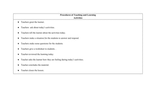 Lesson Plan for English Grade 2 - Easy11 | DOCX
