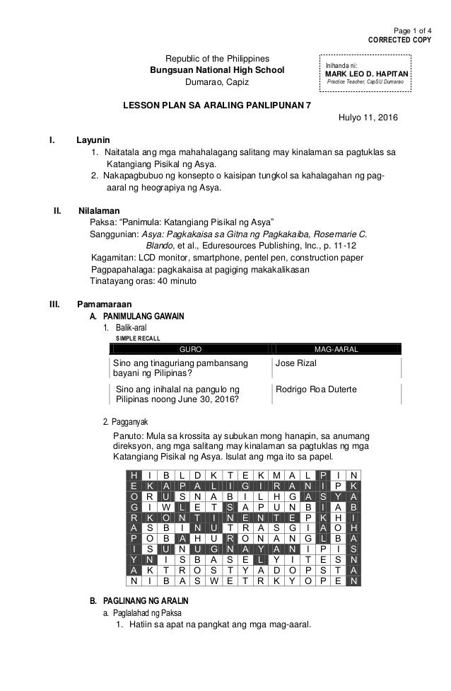 lesson-plan-in-araling-panlipunan-7