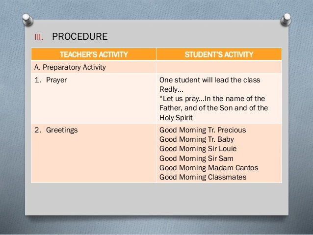 Lesson Plan In Biology