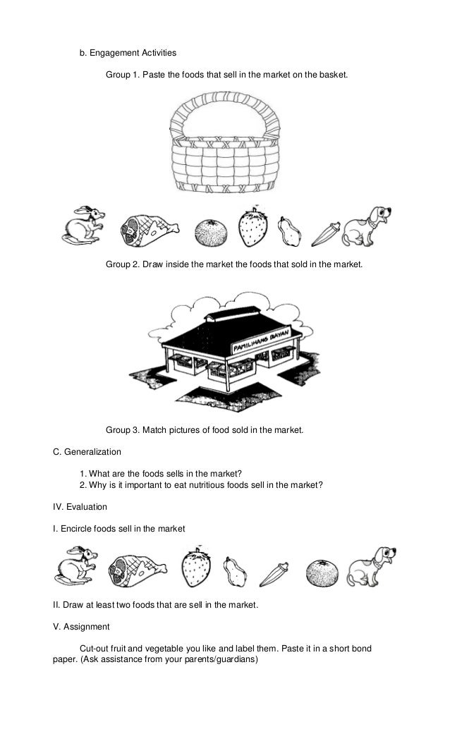 lesson plan in community places public market in kindergarten kindergarten community lesson plans
