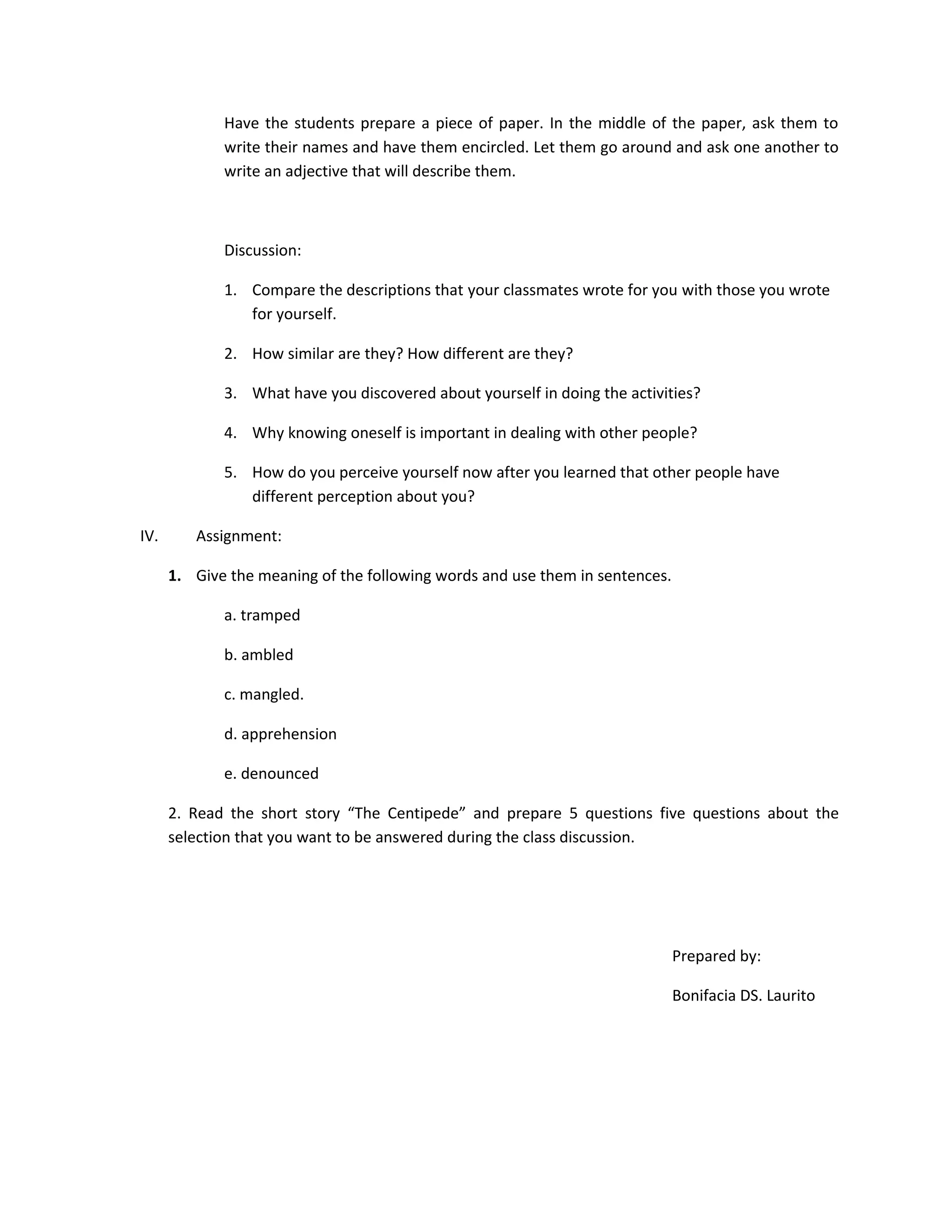 Lesson plan in english 7 9-10-13 | PDF