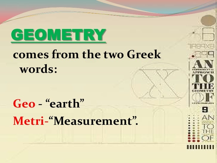 Lesson plan in geometry